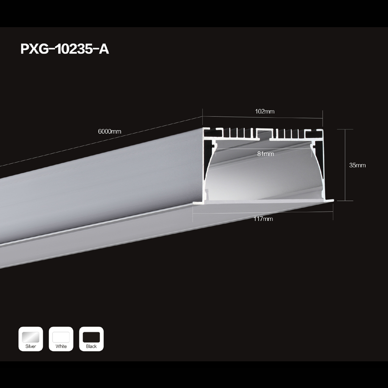 LED 와 알루미늄을 압류알루미늄의 통로를 지닌 LED 조형 만개